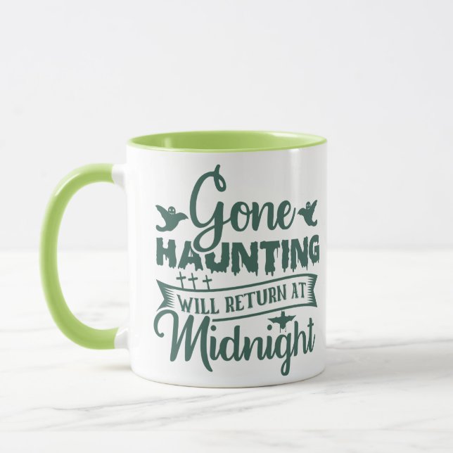 Mug Reviendra Fantôme à Minuit Halloween (Gauche)
