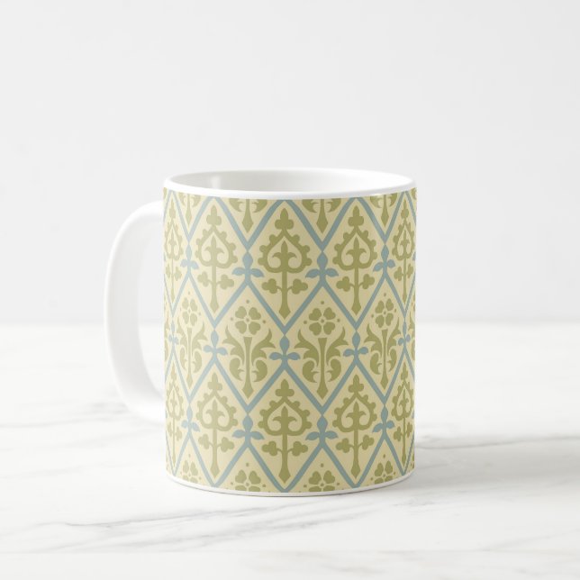 Mug Revival gothique Diamants floraux (Devant gauche)