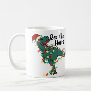 Mug Rex the Halls Dinosaur T-rex Noël