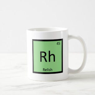 Mug Rh - Chimie de la sauce Relish Tableau périodique