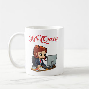 Mug RH Queen Cute Ressources humaines Femmes