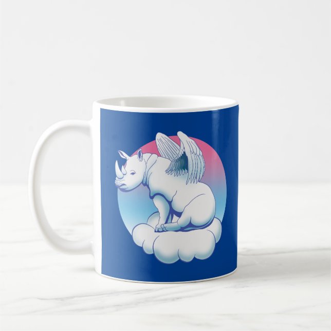 Mug Rhino Angel - Sensibilisation à la conservation de (Gauche)
