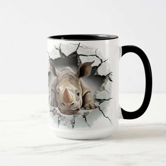 Mug Rhino sortant de la grotte (Droite)