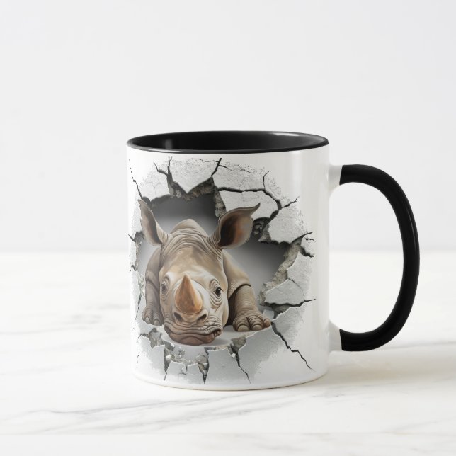 Mug Rhino sortant de la grotte (Droite)