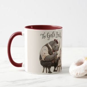 Mug Rhinocéros avec un pinceau