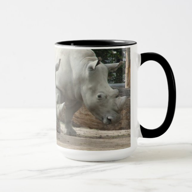 Mug Rhinocéros blancs du nord mis en danger (Droite)
