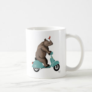Mug Rhinocéros sur le vélomoteur