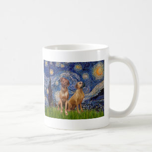 Mug Rhodesian Ridgeback Pair - Nuit étoilée