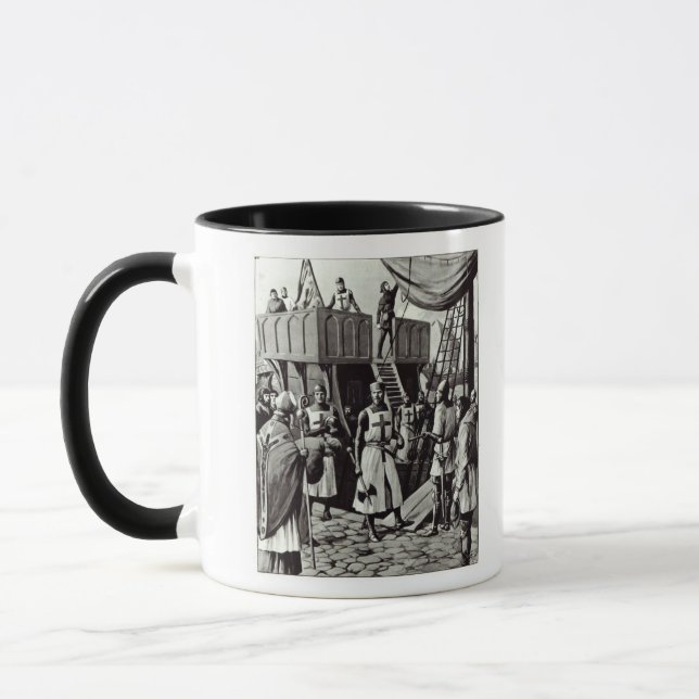 Mug Richard I place la voile pour la Terre Sainte, (Gauche)