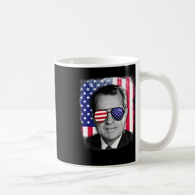 Mug Richard Nixon 4 juillet Drapeau américain (Droite)