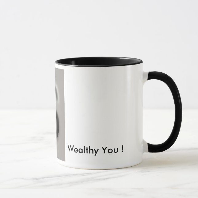 Mug Riche vous ! Abondant vous ! Argent Reiki infusé ! (Droite)
