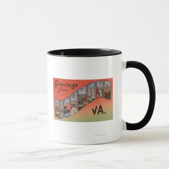 Mug Richmond (Virginie) - Grandes Lettres Scènes 3 (Droite)