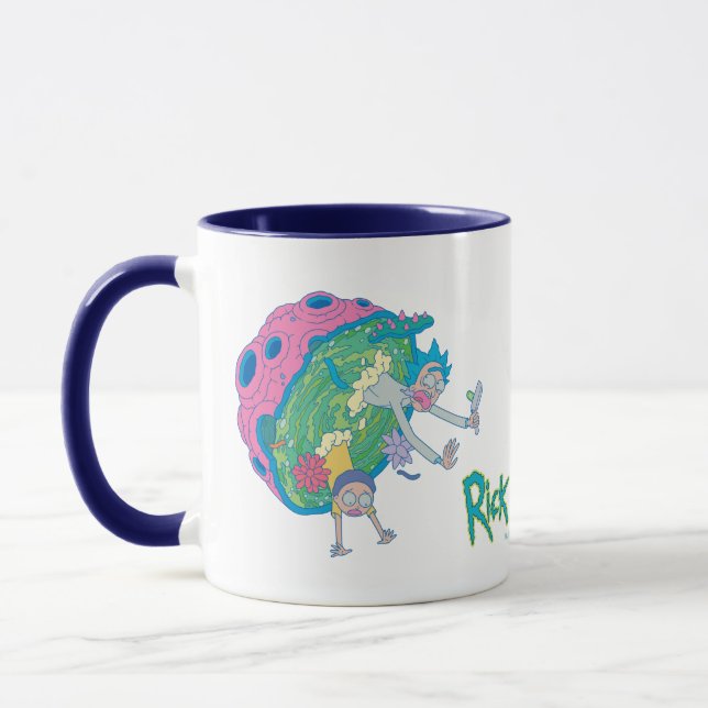 Mug RICK ET MORTY™| Décalage du portail infecté (Gauche)
