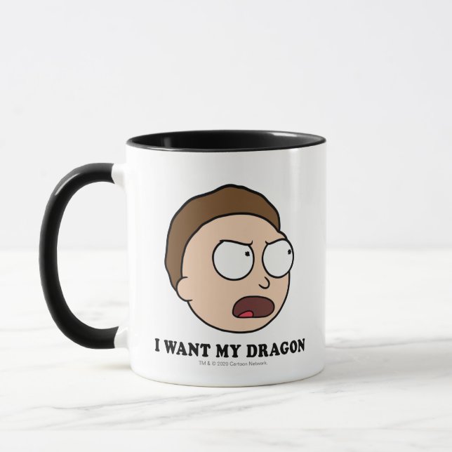 Mug RICK ET MORTY™| Je veux mon dragon (Gauche)