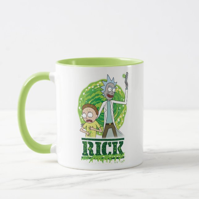 Mug RICK ET MORTY™ | Vert Splash (Gauche)