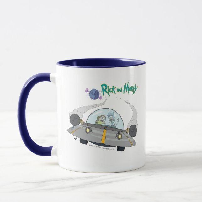 Mug RICK ET MORTY™| Vol dans un vaisseau spatial (Gauche)