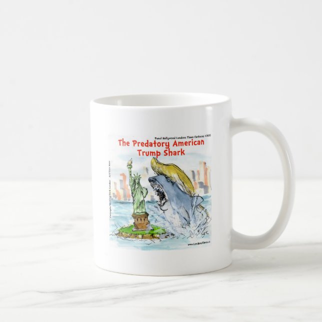 Mug Rick London Drôle Trump Requin (Droite)