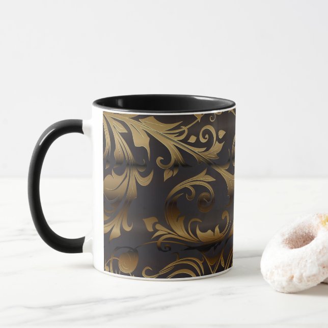 Mug Rideaux dorés 3 (Avec donut)