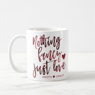 Mug Rien De Fancy Juste Amour   Dark Crimson Mariage r