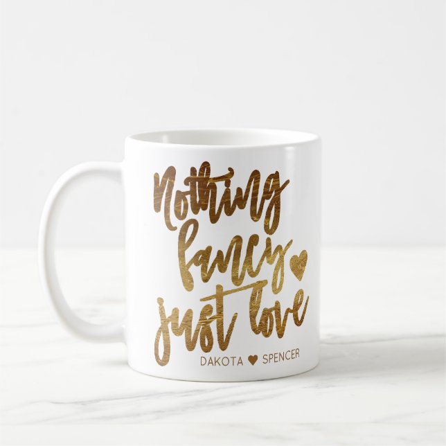 Mug Rien De Fancy Juste Amour | Micro Mariage Gold Hea (Gauche)