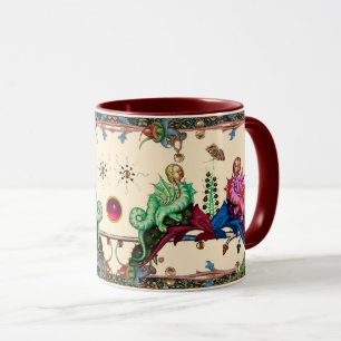Mug RIEN MÉDIÉVAL BESTIAIRE Humain Tête Hybride Dragon