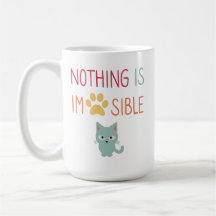 Rien n'est impossible (impawable) mignon chat & pa