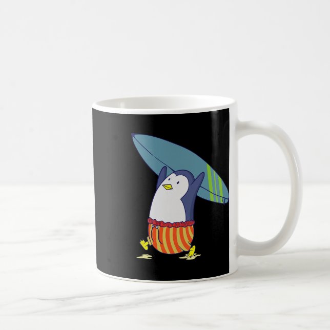 Mug Rien n'est mieux que de surfer sur Penguin (Droite)