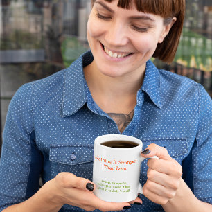 Mug Rien n'est plus fort que l'amour Drôle café Humour