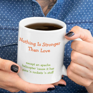 Mug Rien n'est plus fort que l'amour Drôle Humour Café