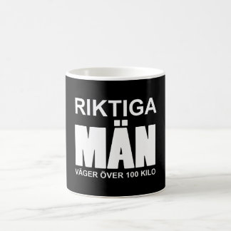 Mug Riktiga män väger över 100 kilo