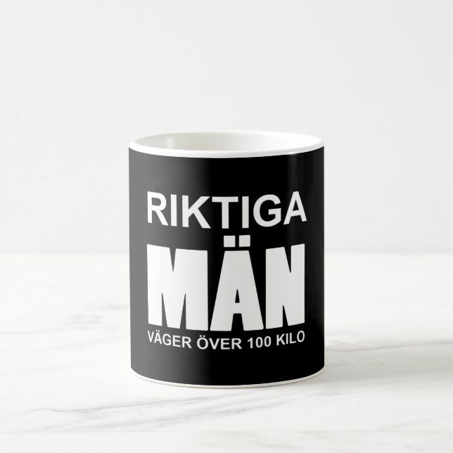 Mug Riktiga män väger över 100 kilo (Centre)