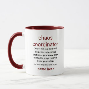 Mug RILEY Chaos Coordinateur Définition Bureau Coworke