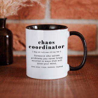 Mug RILEY Chaos Coordinateur Définition Bureau Coworke