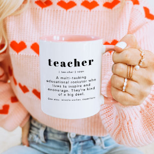 Mug RILEY Moderne Cute Enseignant Définition Appréciat