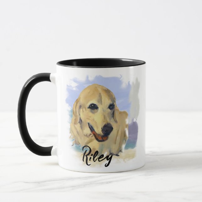 Mug “Riley” – Portrait of a Dog - Personalize Yours (Gauche)