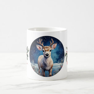 Mug Rindeer avec Joyeuse couronne de Noël