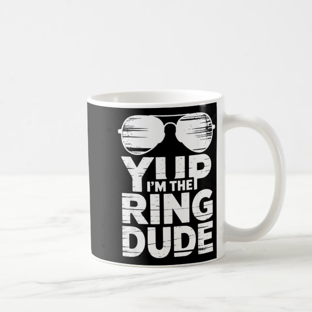 Mug Ring Security Wedding Party Funny Ring Bearer  (Droite)
