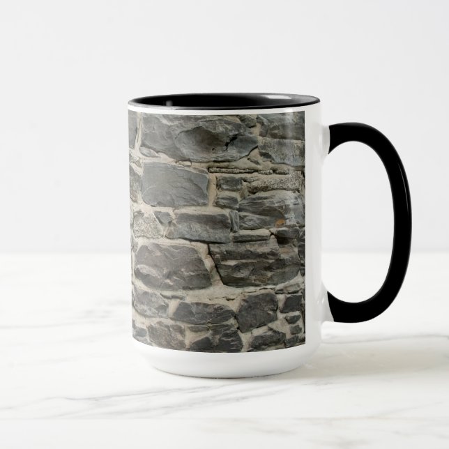 Mug Ringer Mur de Fondation Noir 15 oz (Droite)