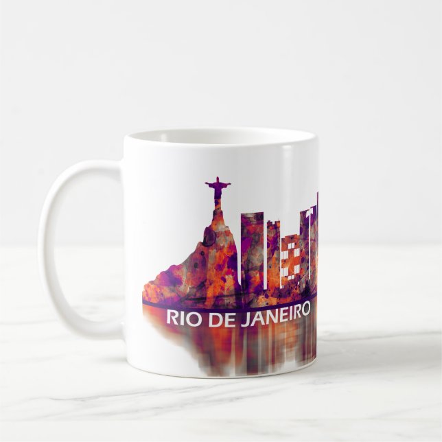Mug Rio de Janeiro Brazil Skyline (Gauche)