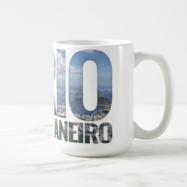Mug Rio de Janeiro : Tasse/tasse des textes de bloc de (Droite)