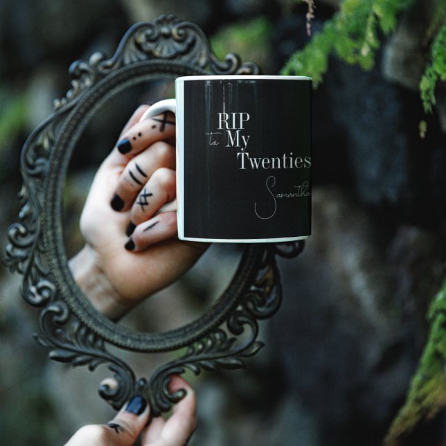 Mug RIP 20s Noir et blanc 30e anniversaire (Créateur téléchargé)