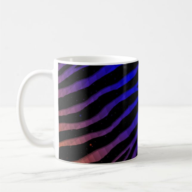 Mug Ripped SpaceTime Stripes - orange/bleu (Gauche)