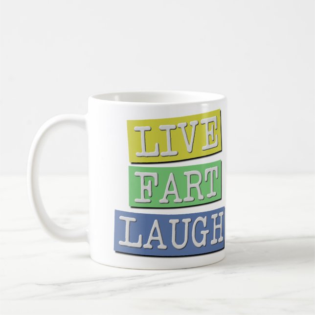 Mug Rire de pet en direct amusant (Gauche)