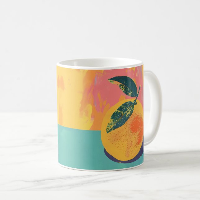 Mug Risographe orange (Devant droit)