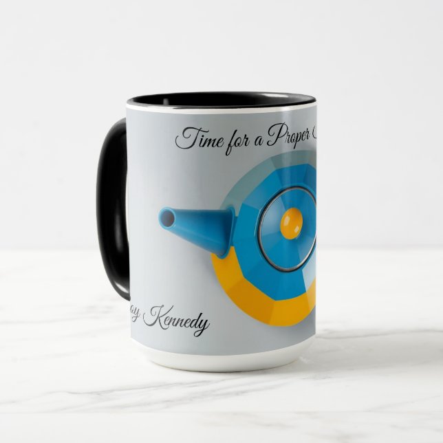 Mug Rituel de Thé Moderne Pause Assise Correcte Person (Devant gauche)