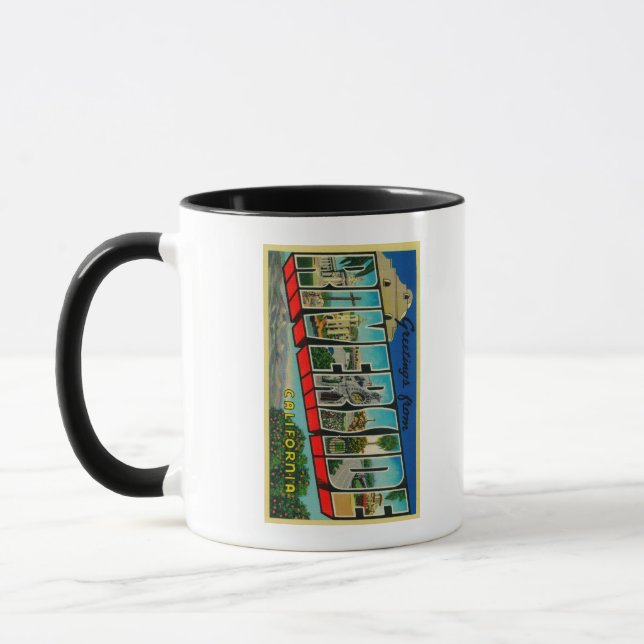 Mug Riverside, Californie - Scènes de grandes lettres (Gauche)