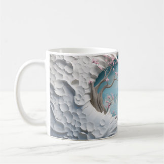 Mug Rivière 3D Winding dans une forêt
