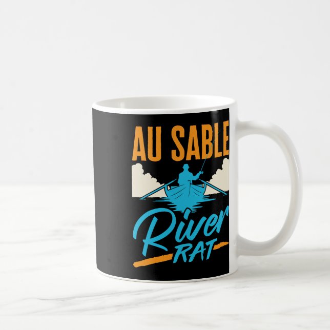 Mug Rivière Au Sable Rat Rafting Canoë-kayak Pêche Bat (Droite)