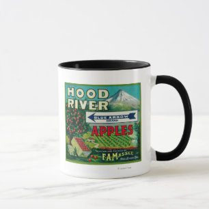 Mug Rivière bleue de LabelHood de caisse d'Apple de