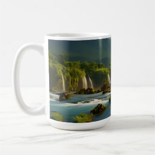 Mug Rivière de montagne dans la forêt